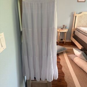 Elegant White Maxi Skirt